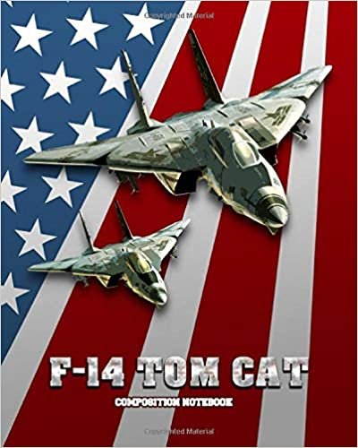 F-14 TOM CAT: Primary Composition Notebook (8 x 10 with 110 lined pages). Jet fighter theme. indir