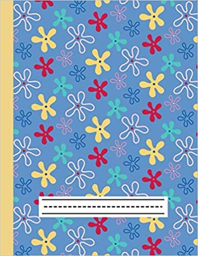 Primary composition notebook- Colorful flowers: Story Journal Dotted Midline and Picture Space | Grades K-2. indir