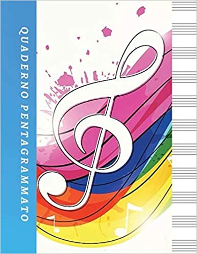 تحميل Quaderno Pentagrammato: 7 pentagrammi per pagina quaderno per musicisti, 120 pagine, Quaderno di musica