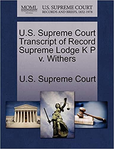 indir U.S. Supreme Court Transcript of Record Supreme Lodge K P V. Withers