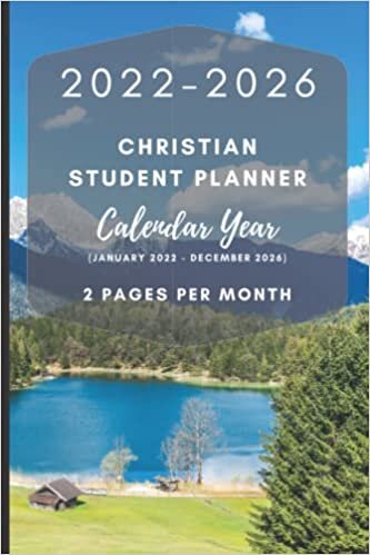 Hesed Publishing 2022-2026 Christian Student Planner - Calendar Year (January - December) - 2 Pages Per Month: Includes Daily Bible Reading Plan | Mountain Lake Theme | A Great Gift for Students | تكوين تحميل مجانا Hesed Publishing تكوين