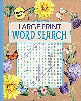تحميل Large Print Floral Word Search