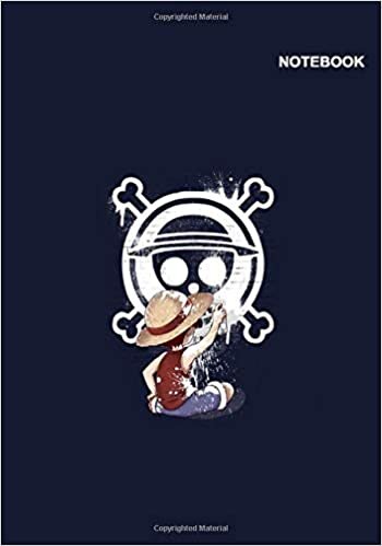 One Piece mini notebook for girls and boys: 110 Pages, Lined Pages, (7 x 10 inches) Large, Luffy One Piece Cartoon Notebook Cover. indir