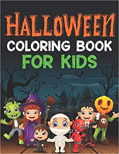 indir Halloween Coloring Book For Kids: 35 Pages Printed On One Side-Safe For Markers Halloween Coloring Book For Kids Creative Children Coloring Book for Kids and Children