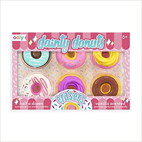  بدون تسجيل ليقرأ OOLY, Dainty Donuts Vanilla-Scented Erasers, School Supplies for Kids - Set of 6