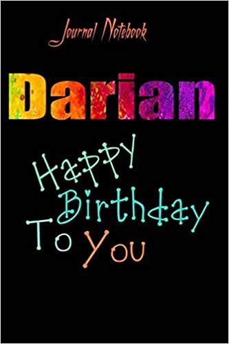 تحميل Darian: Happy Birthday To you Sheet 9x6 Inches 120 Pages with bleed - A Great Happy birthday Gift