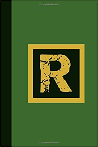 indir R: Monogram Initial R Notebook, Basic 6 x 9 Composition Book