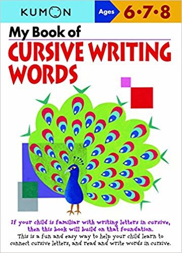 My كتاب من cursive الكتابة: كلمات (cursive Writing workbooks)
