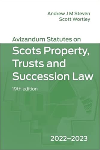 تحميل Avizandum Statutes on the Scots Law of Property, Trusts &amp; Succession: 2022-2023