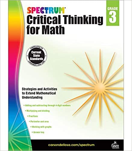 ダウンロード  Spectrum Critical Thinking for Math, Grade 3 本