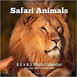 Safari Animals 8.5 X 8.5 Calendar September 2020 -December 2021: Monthly Calendar with U.S./UK/ Canadian/Christian/Jewish/Muslim Holidays-Nature Animals Wildlife indir