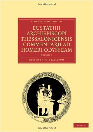 Eustathii Archiepiscopi Thessalonicensis Commentarii Ad Homeri Odysseam - Volume 1 baixar