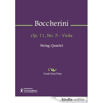 Op. 11, No. 5 - Viola [Kindle-editie]