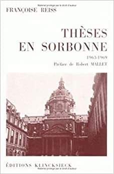 Theses En Sorbonne (1963-1969)