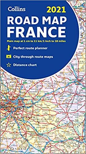 indir Map of France 2021: Folded road map (Collins Road Atlas) (Collins Road Atlas)