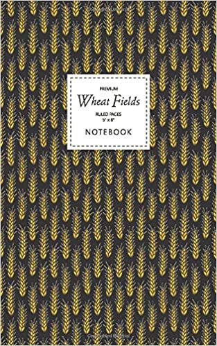indir Wheat Fields Notebook - Ruled Pages - 5x8 - Premium: (Night Edition) Fun notebook 96 ruled/lined pages (5x8 inches / 12.7x20.3cm / Junior Legal Pad / Nearly A5)