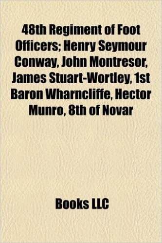 48th Regiment of Foot Officers; Henry Seymour Conway, John Montresor, James Stuart-Wortley, 1st Baron Wharncliffe, Hector Munro, 8th of Novar