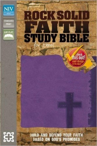 Rock Solid Faith Study Bible for Teens-NIV: Build and Defend Your Faith Based on God's Promises
