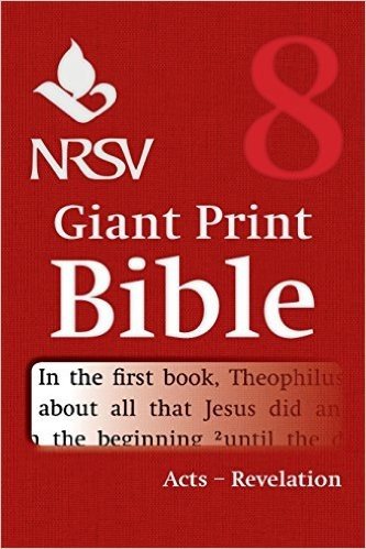 NRSV Giant Print Bible: Volume 8, Acts to Revelation