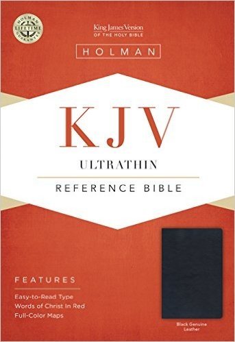KJV Ultrathin Reference Bible, Black Genuine Leather baixar