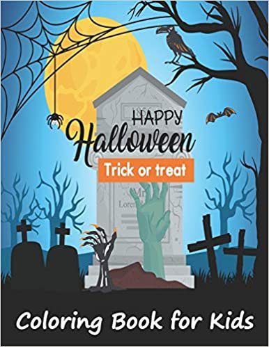 indir Happy Halloween Trick or Treat Coloring Book for Kids: Spookiest Holiday with Tremendous Assortment of Coloring pages with Halloween Character such as ... Unicorn with Broom, Skeleton and many more.