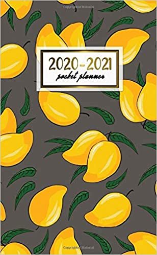 indir 2020-2021 Pocket Planner: Cute Two-Year (24 Months) Monthly Pocket Planner &amp; Agenda | 2 Year Organizer with Phone Book, Password Log &amp; Notebook | Pretty Tropical Mango Pattern