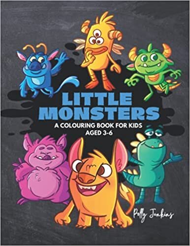 indir Little Monsters: A Colouring Book for Kids Aged 3-6