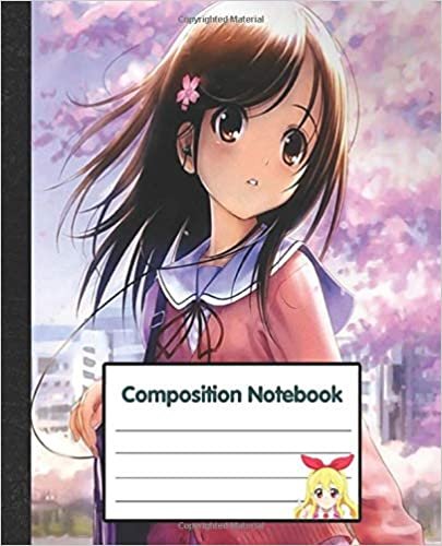 indir Composition Notebook: Anime School Girls Notebook Journal 7.5&quot;x 9.25&quot; 108 Pages College Ruled