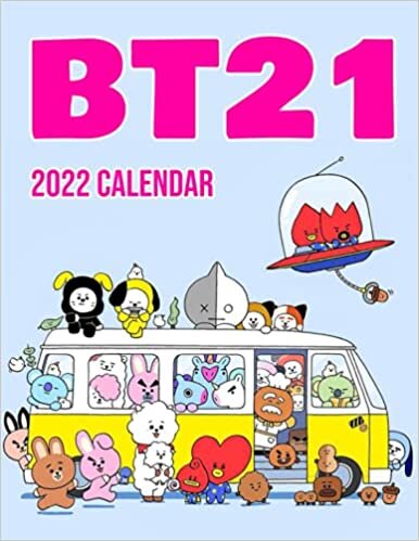 indir BT21 Calendar 2022: Monthly Planner Home Office Decor 8.5&quot; x 22&quot; (Open) Photo Poster For Ultimate Fans