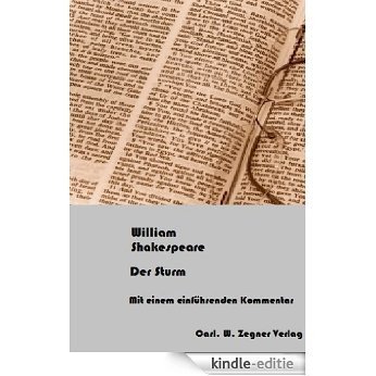Der Sturm (Kommentierte Studienausgabe) (German Edition) [Kindle-editie]