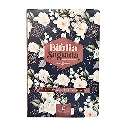 Bíblia NVI, Couro Soft, Rosas, Com Espaço para Anotações, Letra Grande