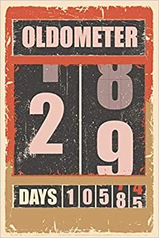 Oldometer 28-29 Year: 29th Birthday, Funny gift idea for family and friends, men and women born in 1992, Vintage Notebook Planner (Goals, To Do List, ... Matte Finish 6 in x 9 in (15.2 x 22.9 cm)
