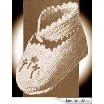 Vintage 1920 Baby Booties Shoes Slippers Crochet Pattern EBook Download (Needlecrafts) (English Edition) [Kindle-editie]
