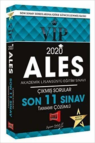 Yargı 2020 ALES VIP Çözümlü Son 11 Sınav Çıkmış Sorular