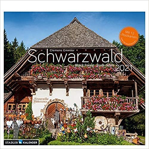 Schwarzwald 2021 Postkarten-Tischkalender