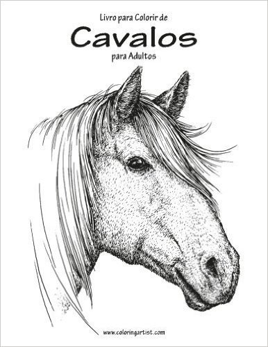 Livro Para Colorir de Cavalos Para Adultos 1