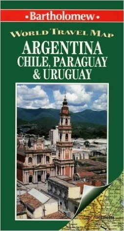 Argentina, Chile, Paraguay & Uruguay World Travel Map