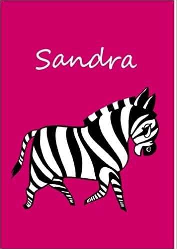Malbuch / Notizbuch / Tagebuch - Sandra: A4 - blanko - Zebra