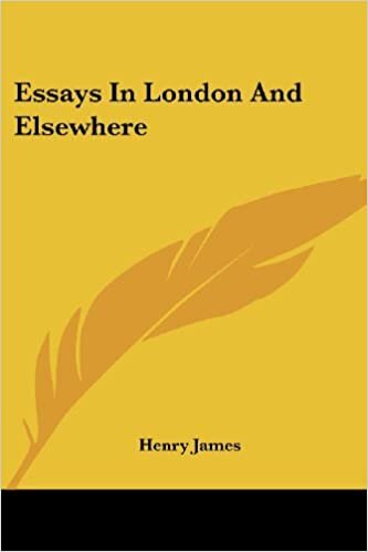 indir Essays In London And Elsewhere