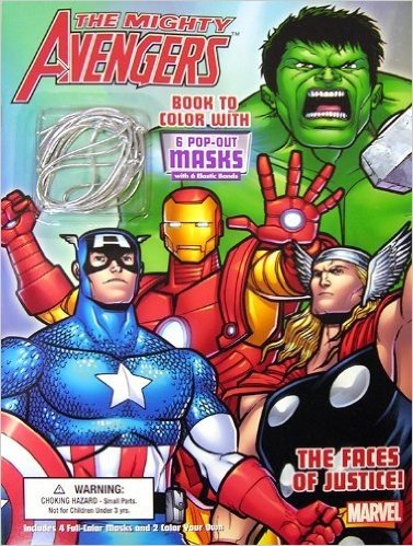The Mighty Avengers: The Faces of Justice! [With 6 Pop-Out Masks with 6 Elastic Bands]