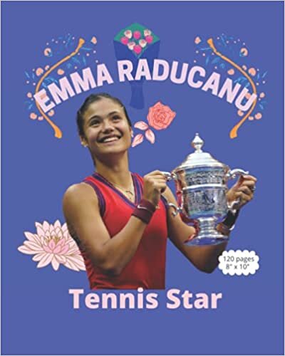 indir EMMA RADUCANU - Tennis Star: College notebook journal for the writing needs of young and adult tennis lovers. Size 8x10 in (20.3x25.4 cm). With 120 ... Soft and glossy cover. Paperback style.