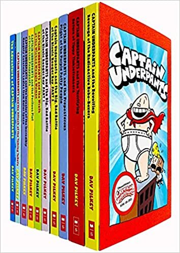 indir Captain Underpants: 10 Book Set