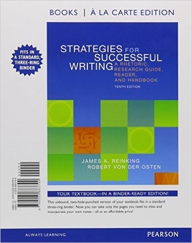 Strategies for Successful Writing with Mywritinglab Access Code: A Rhetoric, Research Guide, Reader, and Handbook