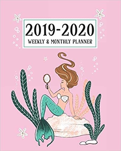 indir 2019-2020 Weekly &amp; Monthly Planner: July 1, 2019 to June 30, 2020: Weekly &amp; Monthly View Planner,Schedule Organizer Mermaid Edition