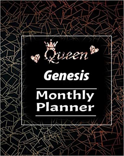 Queen Genesis Monthly Planner: Personalized Agenda 2021-2022, Monthly Weekly Organizer, from January to December