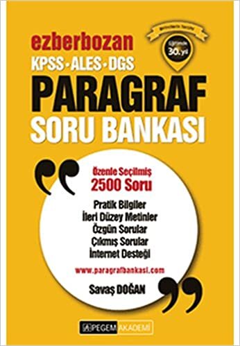 indir 2017 Ezberbozan KPSS-ALES-DGS Paragraf Soru Bankası: Özenle Seçilmiş 2500 Soru
