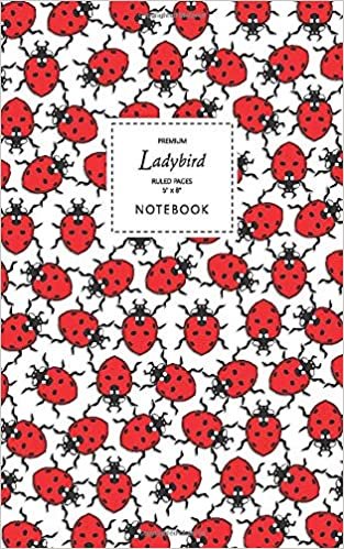 indir Ladybird Notebook - Ruled Pages - 5x8 - Premium: (White Edition) Fun notebook 96 ruled/lined pages (5x8 inches / 12.7x20.3cm / Junior Legal Pad / Nearly A5)