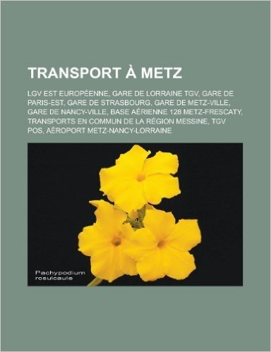 Transport a Metz: Lgv Est Europeenne, Gare de Lorraine TGV, Gare de Paris-Est, Gare de Strasbourg, Gare de Metz-Ville, Gare de Nancy-Vil