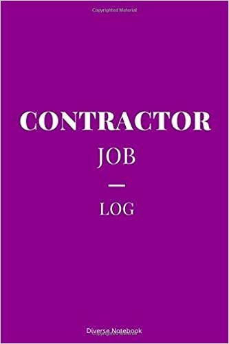 indir Contractor Job Log: Superb Notebook Journal For Job Contractor&#39;s