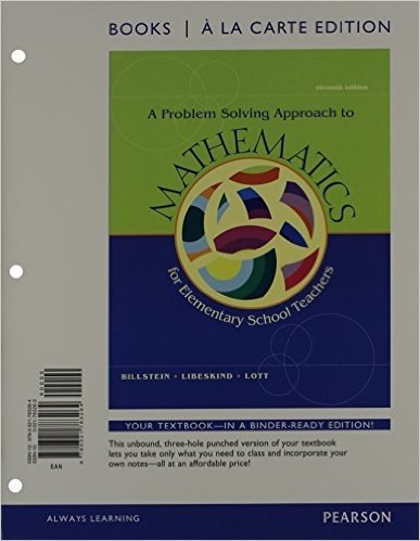 A Problem Solving Approach to Mathematics for Elementary Teachers, Books a la Carte Edition Plus Mymathlab -- Access Card Package